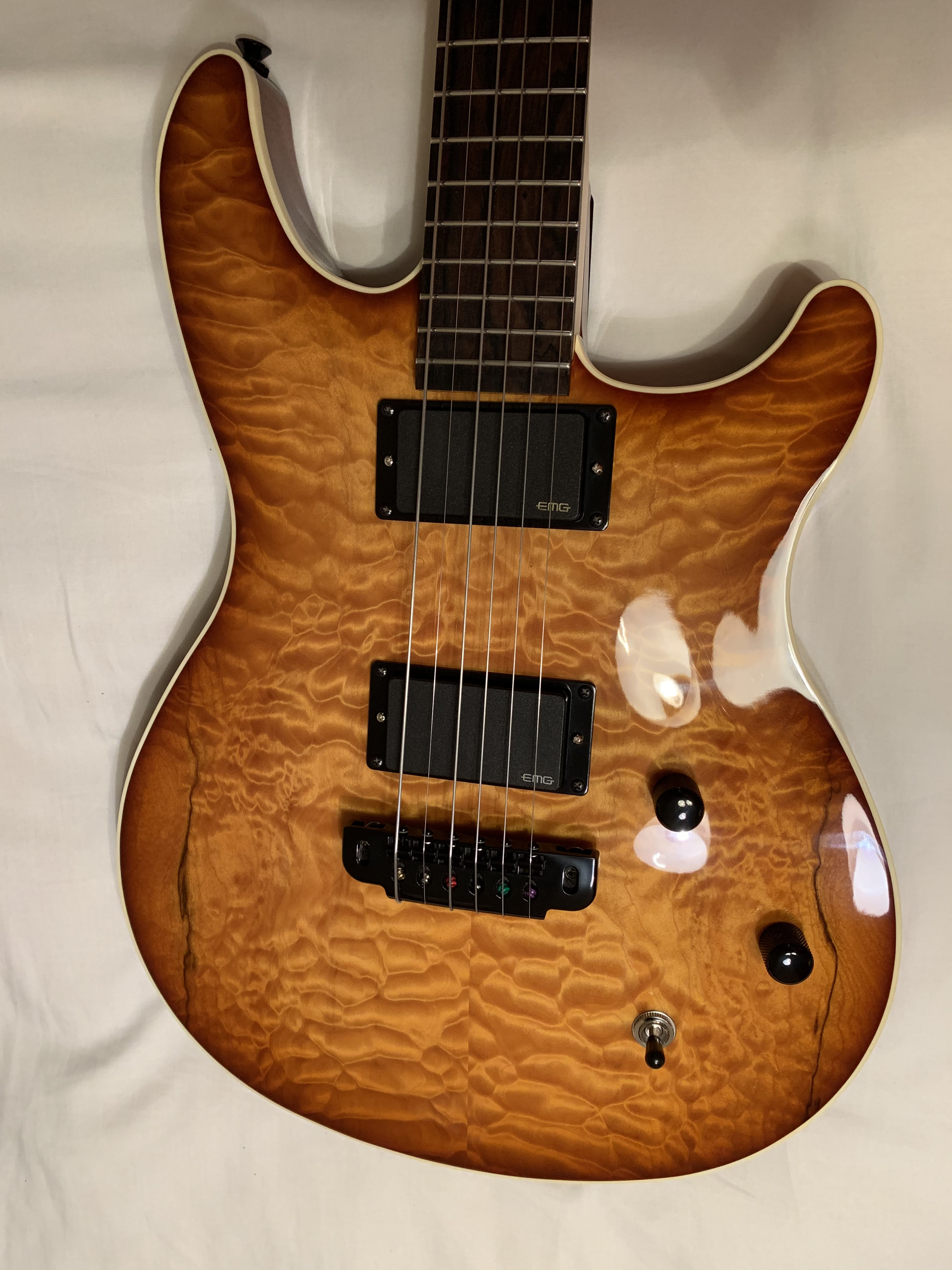 photo of quilted maple on the banastar